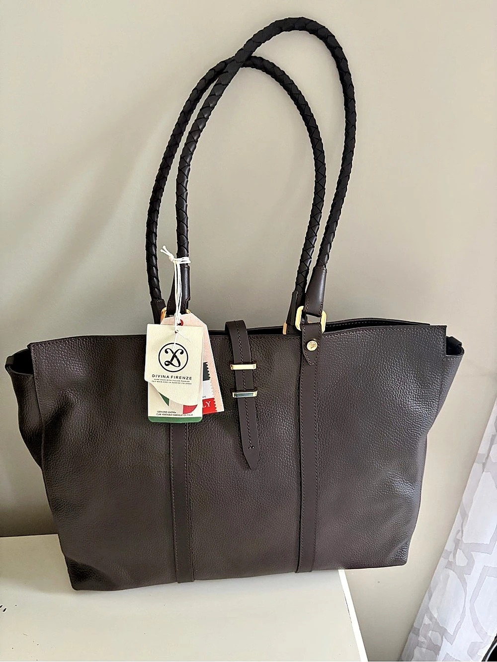 Divina Firenze Brown Tote NWT